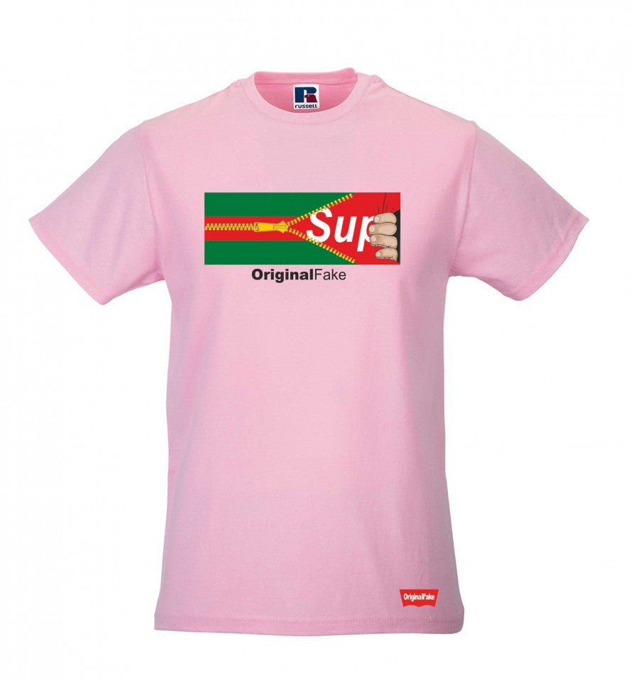 MAGLIETTA COLORE ROSA STAMPA ORIGINAL FAKE