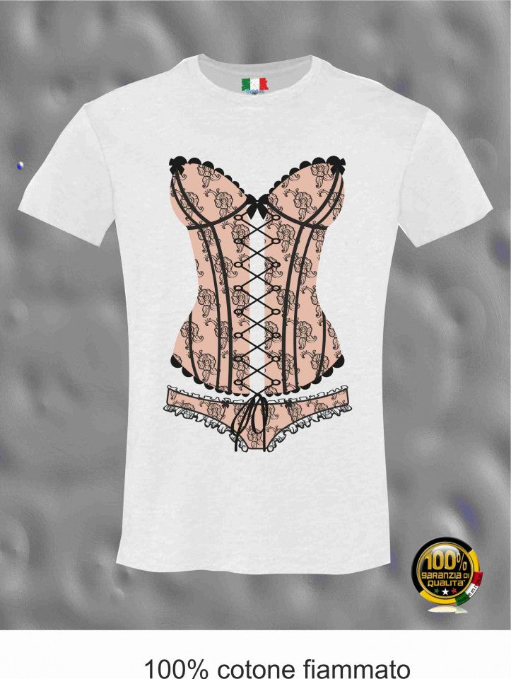 MAGLIETTA IN 100% COTONE CLASSICO E FIAMMATO DA DONNA O CON STAMPA SEXY