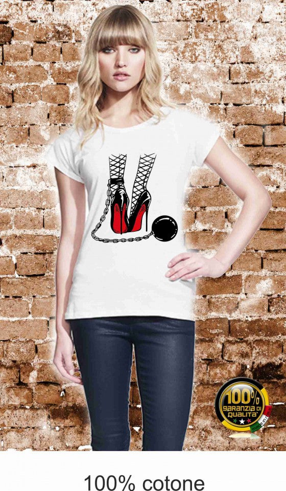 MAGLIETTA IN 100% COTONE CLASSICO E FIAMMATO DA DONNA O CON STAMPA SEXY