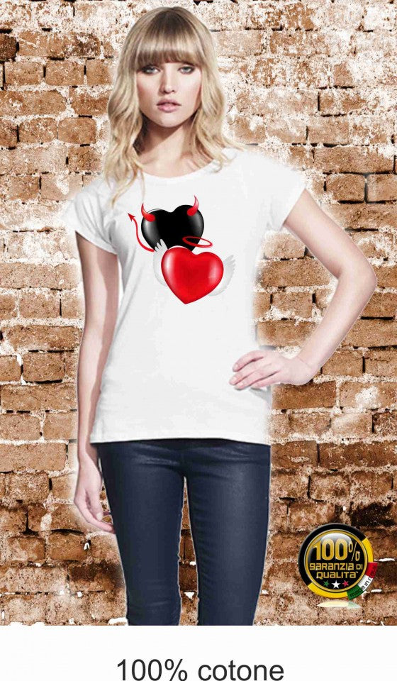 MAGLIETTA IN 100% COTONE CLASSICO E FIAMMATO DA DONNA O CON STAMPA SEXY