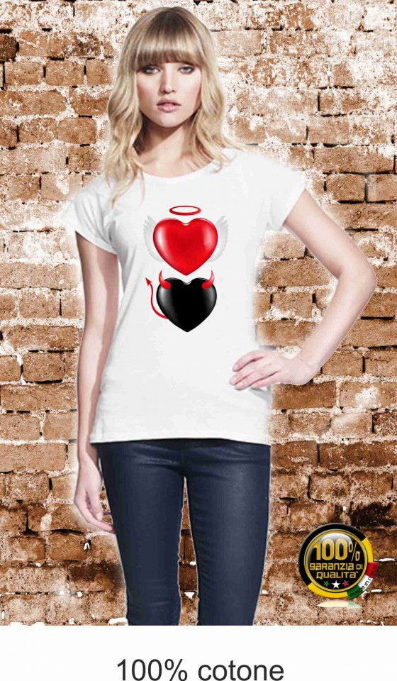MAGLIETTA IN 100% COTONE CLASSICO E FIAMMATO DA DONNA O CON STAMPA SEXY