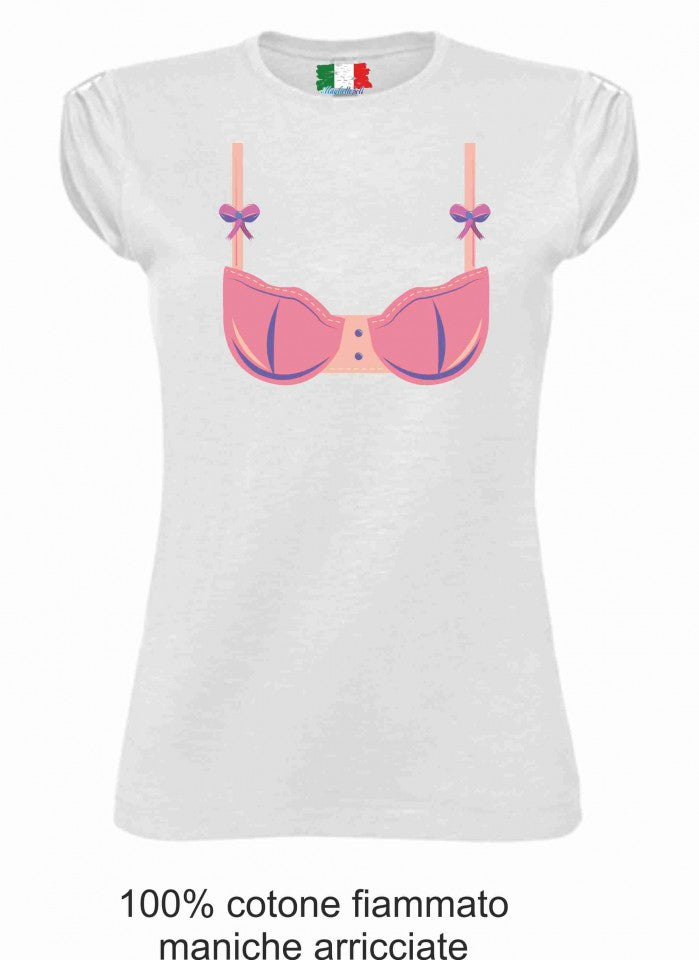 MAGLIETTA IN 100% COTONE CLASSICO E FIAMMATO DA DONNA O CON STAMPA SEXY