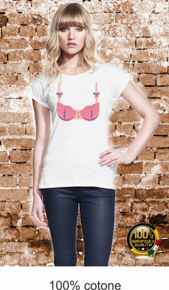 MAGLIETTA IN 100% COTONE CLASSICO E FIAMMATO DA DONNA O CON STAMPA SEXY