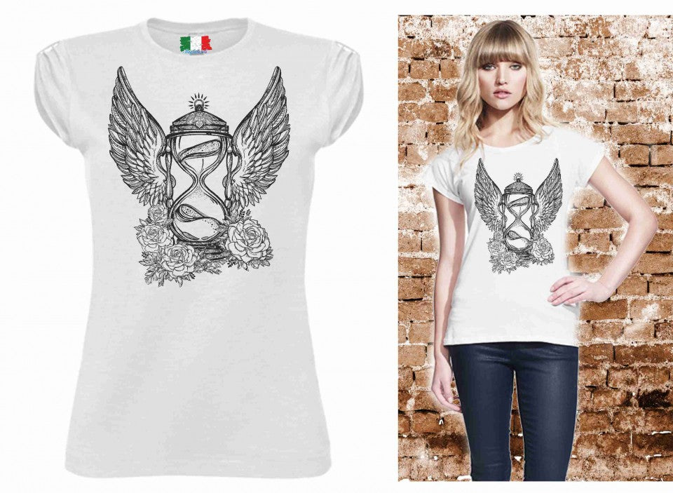 MAGLIETTA IN 100% COTONE CLASSICO E FIAMMATO DA DONNA O CON STAMPA