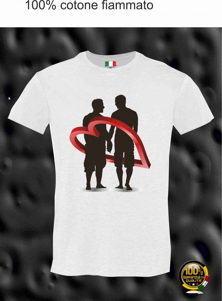 MAGLIETTA IN 100% COTONE CLASSICO E FIAMMATO DA UOMO CON STAMPA SEXY