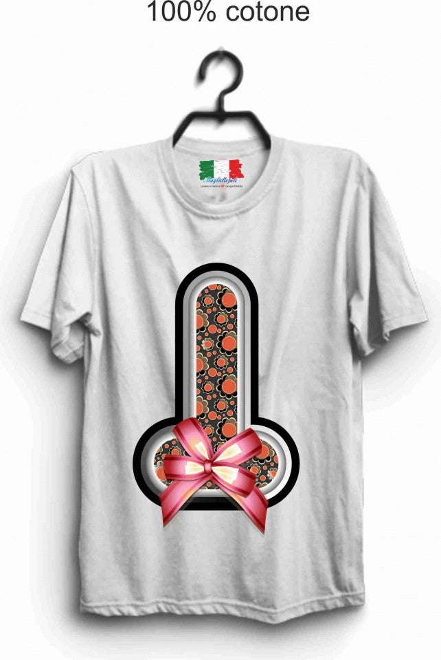 MAGLIETTA IN 100% COTONE CLASSICO E FIAMMATO DA UOMO CON STAMPA SEXY