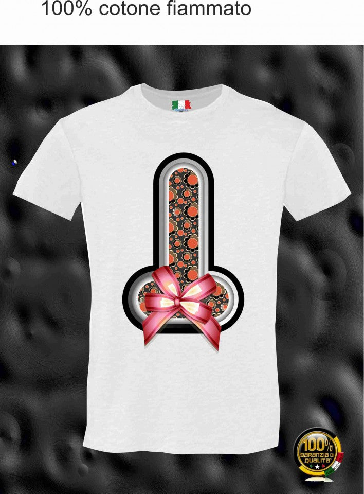 MAGLIETTA IN 100% COTONE CLASSICO E FIAMMATO DA UOMO CON STAMPA SEXY