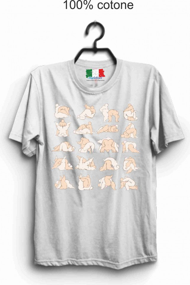 MAGLIETTA IN 100% COTONE CLASSICO E FIAMMATO DA UOMO CON STAMPA SEXY