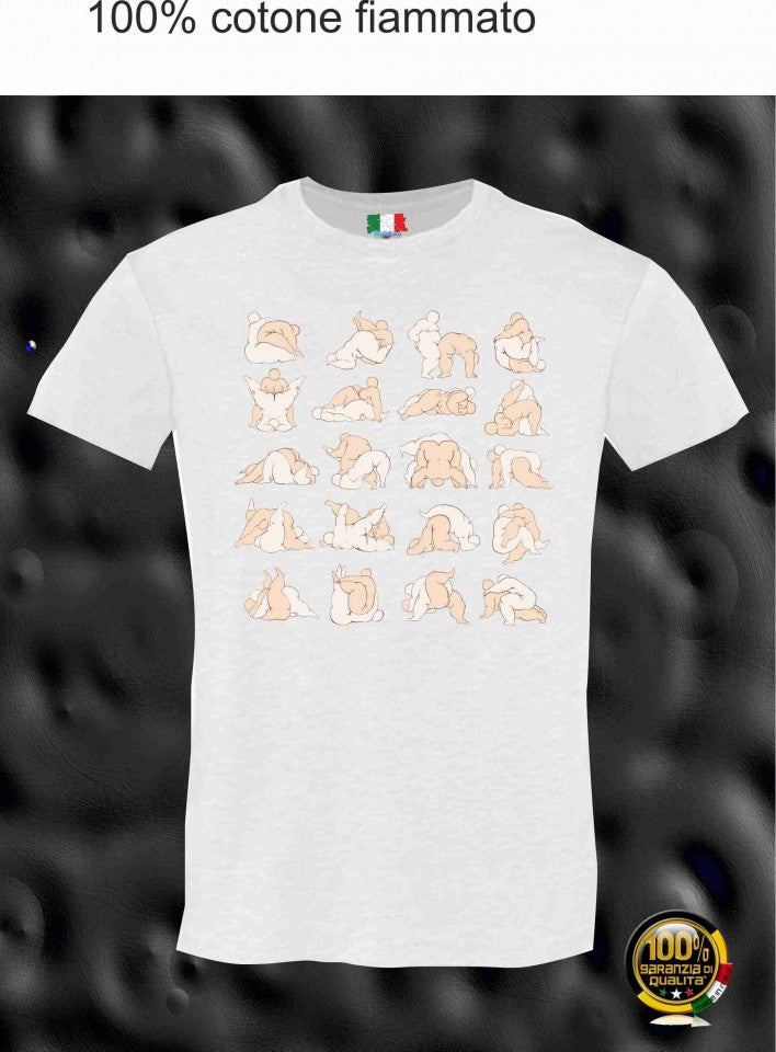 MAGLIETTA IN 100% COTONE CLASSICO E FIAMMATO DA UOMO CON STAMPA SEXY
