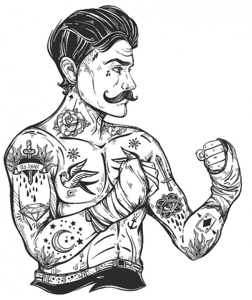 MAGLIETTA IN 100% COTONE CLASSICO E FIAMMATO DA UOMO CON STAMPA