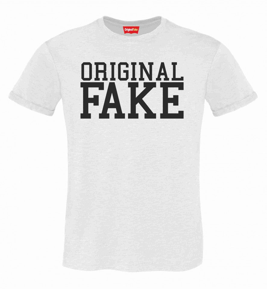 MAGLIETTA IN 100% COTONE CLASSICO E FIAMMATO DA UOMO ORIGINAL FAKE