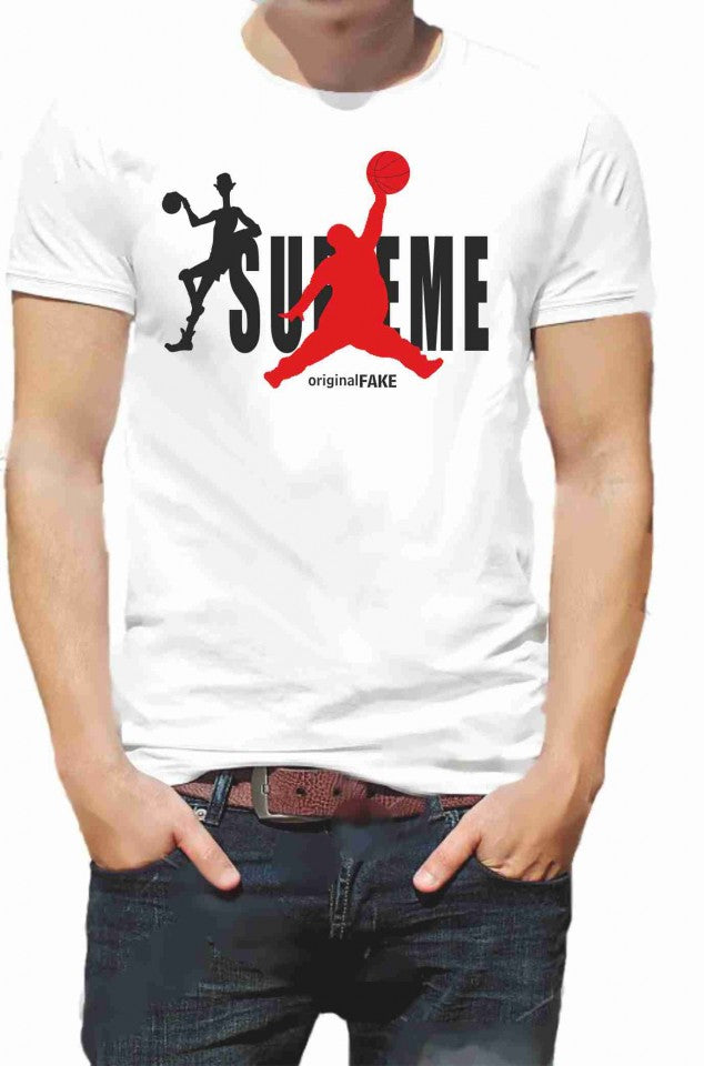 MAGLIETTA IN 100% COTONE CLASSICO E FIAMMATO DA UOMO ORIGINAL FAKE
