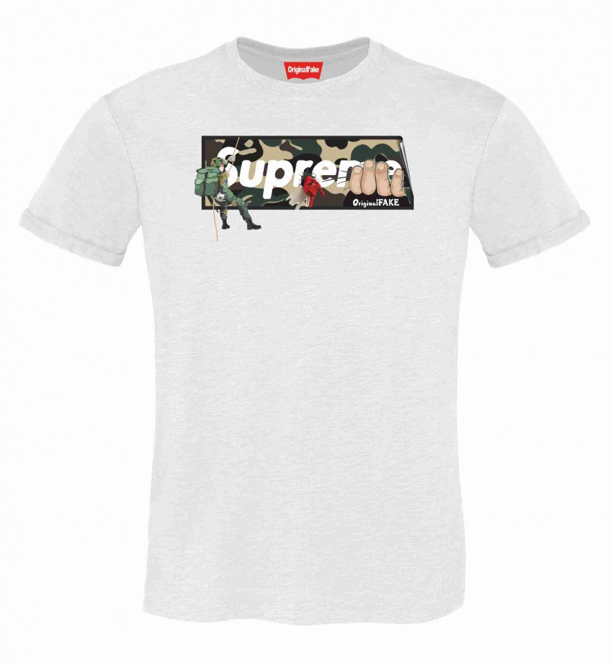 MAGLIETTA IN 100% COTONE CLASSICO E FIAMMATO DA UOMO ORIGINAL FAKE