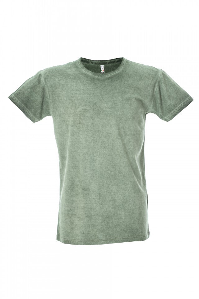 MAGLIETTA IN 100% COTONE DA UOMO CARDIFF EFFETTO VINTAGE