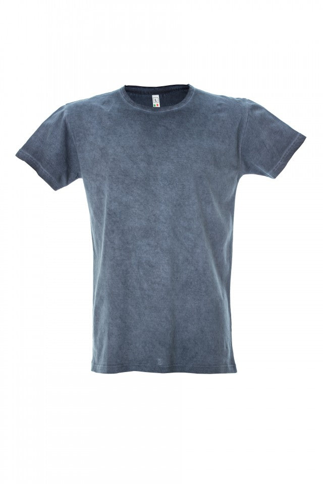 MAGLIETTA IN 100% COTONE DA UOMO CARDIFF EFFETTO VINTAGE