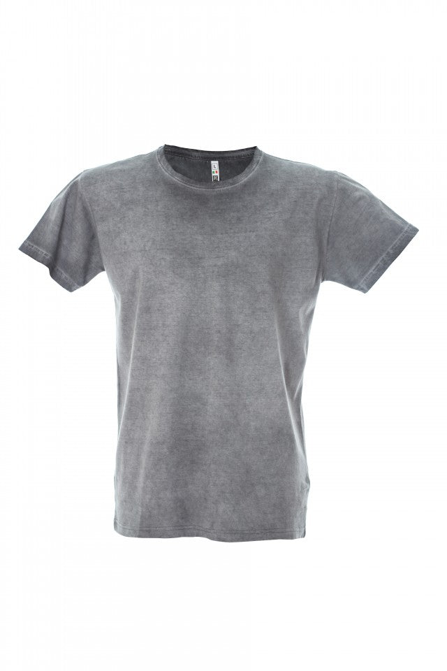 MAGLIETTA IN 100% COTONE DA UOMO CARDIFF EFFETTO VINTAGE