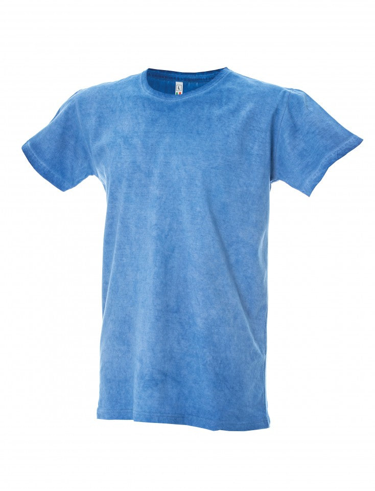 MAGLIETTA IN 100% COTONE DA UOMO CARDIFF EFFETTO VINTAGE