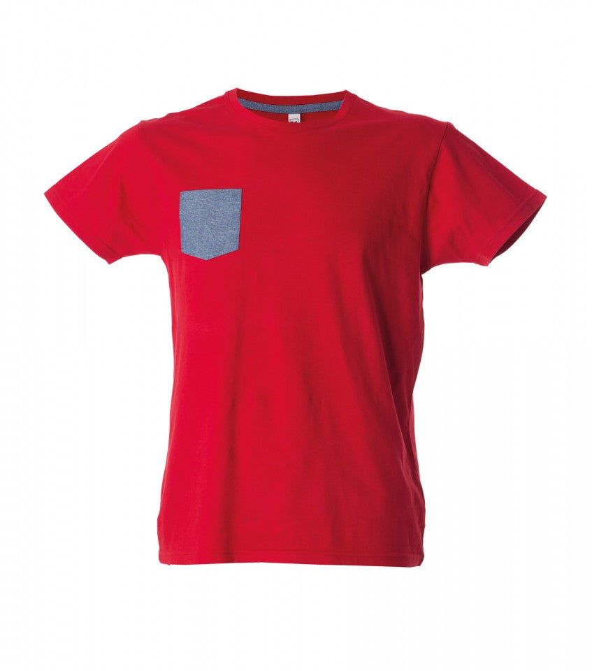 MAGLIETTA IN 100% COTONE DA UOMO CON TASCHINO TITOLO ANTIBES