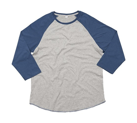 MAGLIETTA IN 100% COTONE DA UOMO MANICA LUNGA MODELLO BASEBALL