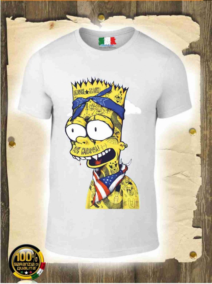 MAGLIETTA IN 100% COTONE DA UOMO TITOLO BART
