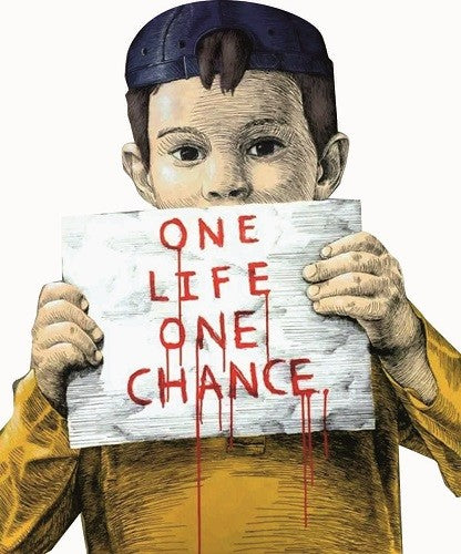 MAGLIETTA IN 100% COTONE DA UOMO TITOLO LIFE