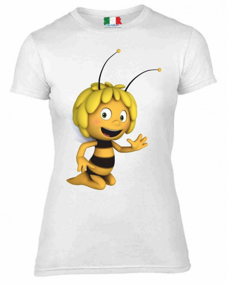 MAGLIETTA IN 100% COTONE DONNA COLORE BIANCO