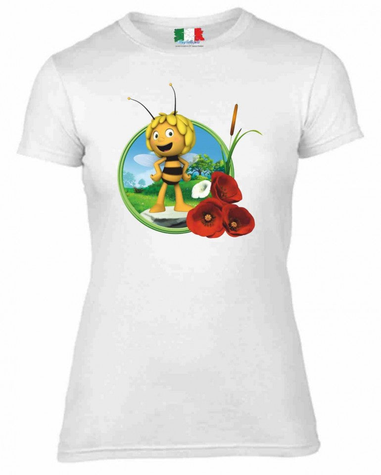 MAGLIETTA IN 100% COTONE DONNA COLORE BIANCO