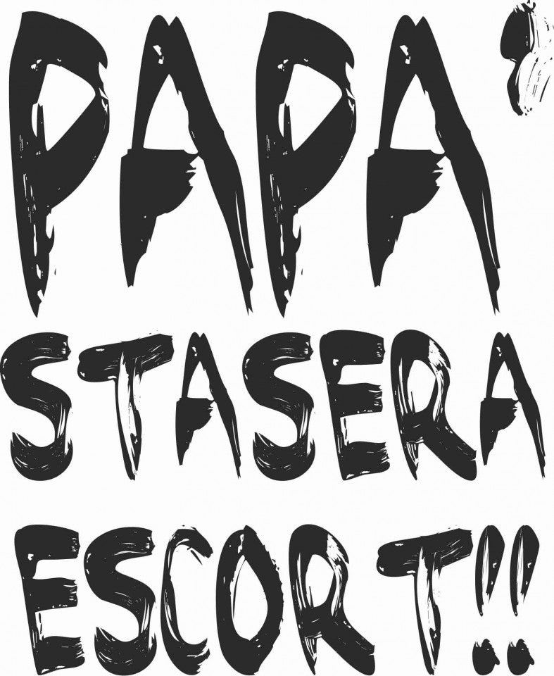 MAGLIETTA IN 100% COTONE PER LA FESTA DEL PAPA' TITOLO : ESCORT