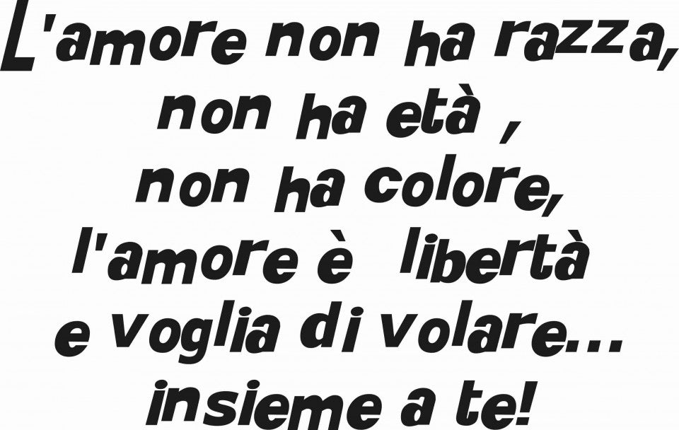 MAGLIETTA IN 100% COTONE UOMO/DONNA AMORE NON HA