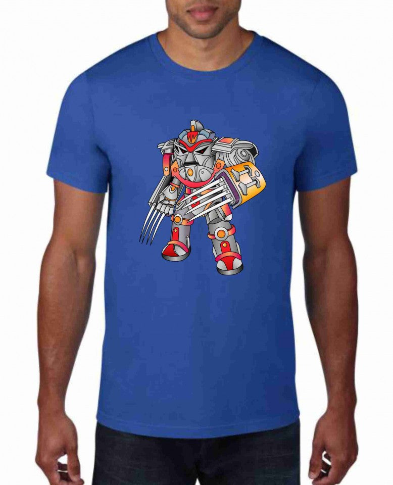 MAGLIETTA IN 100% COTONE UOMO/DONNA COLORE ROYAL TEMA NERD