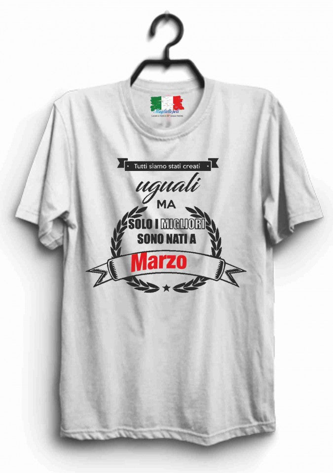 MAGLIETTA IN 100% COTONE UOMO/DONNA : I MIGLIORI SONO NATI..