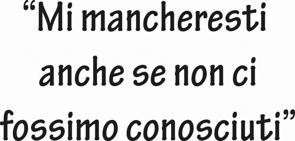 MAGLIETTA IN 100% COTONE UOMO/DONNA MI MANCHI