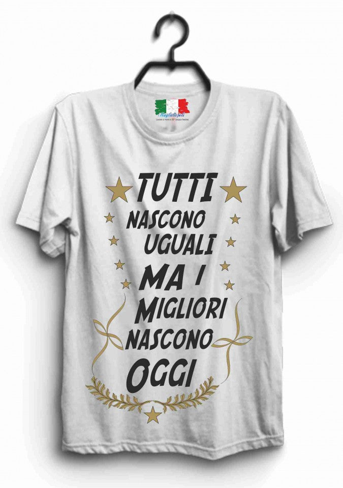 MAGLIETTA IN 100% COTONE UOMO/DONNA PER 18 ANNI TITOLO: MIGLIORI