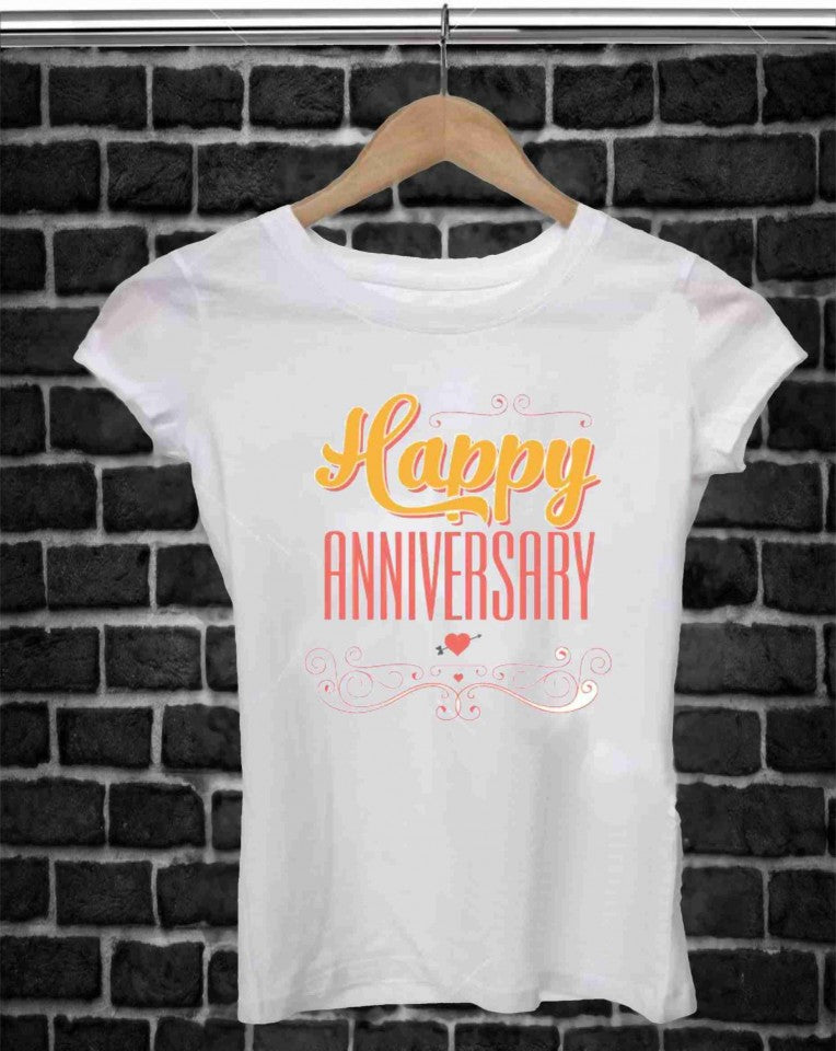 MAGLIETTA IN 100% COTONE UOMO/DONNA PER ANNIVERSARIO: ANNIVERSARY