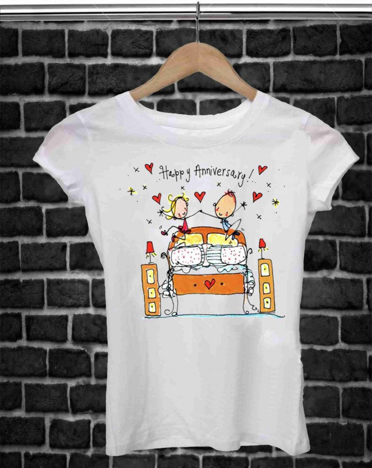 MAGLIETTA IN 100% COTONE UOMO/DONNA PER ANNIVERSARIO: HURRA'