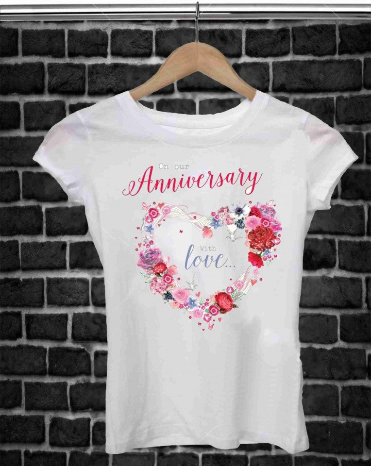 MAGLIETTA IN 100% COTONE UOMO/DONNA PER ANNIVERSARIO: LOVE