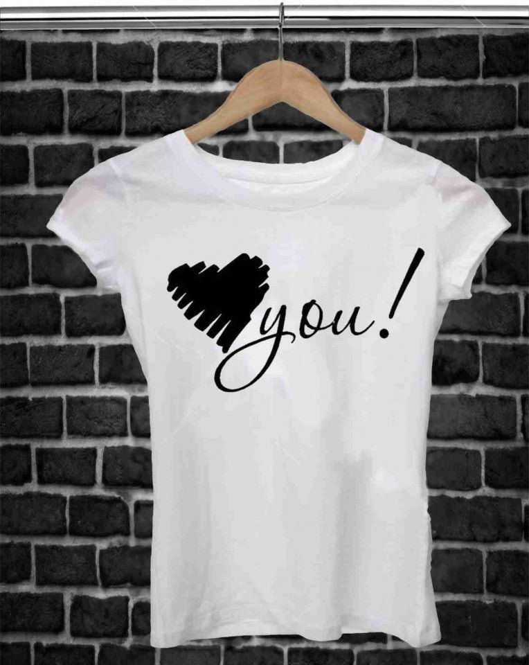 MAGLIETTA IN 100% COTONE UOMO/DONNA PER SAN VALENTINO: YOU