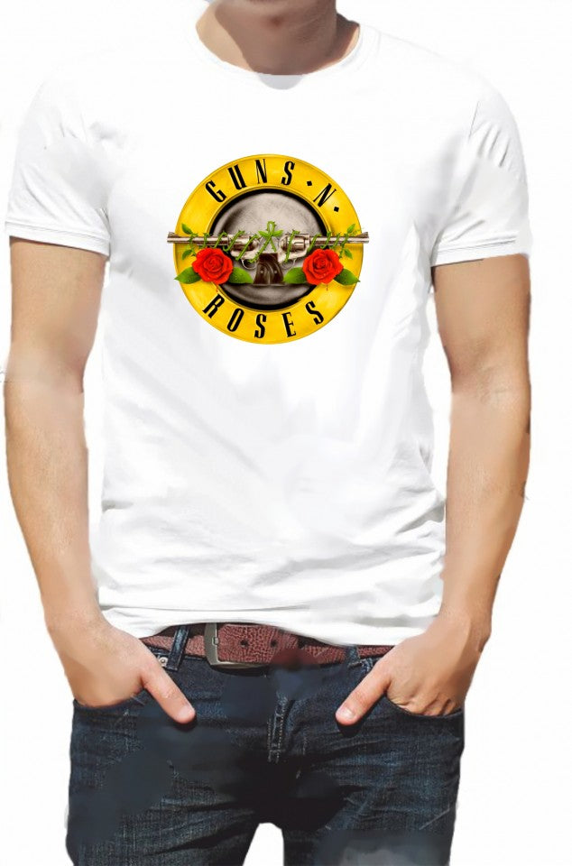 MAGLIETTA IN 100% COTONE UOMO/DONNA GUNS ROSES