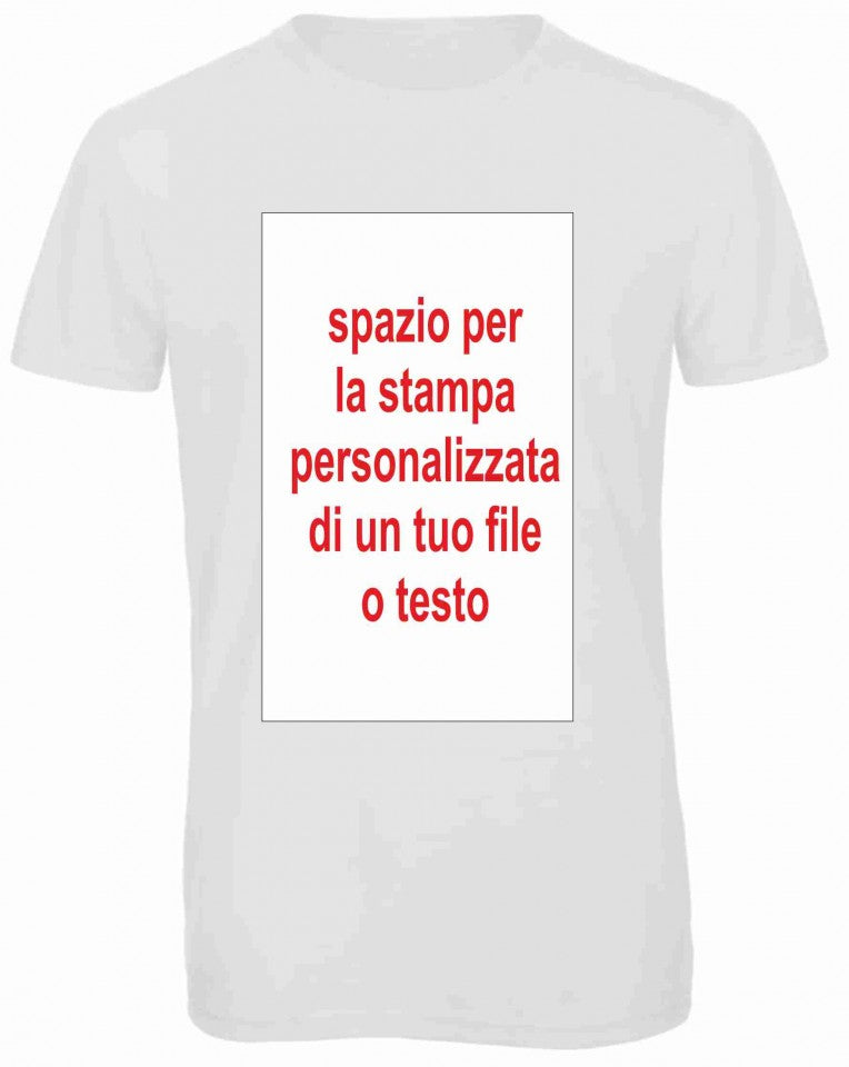 MAGLIETTA IN 100% COTONE VARI COLORI UOMO/DONNA CON STAMPA PERSONALIZZATA