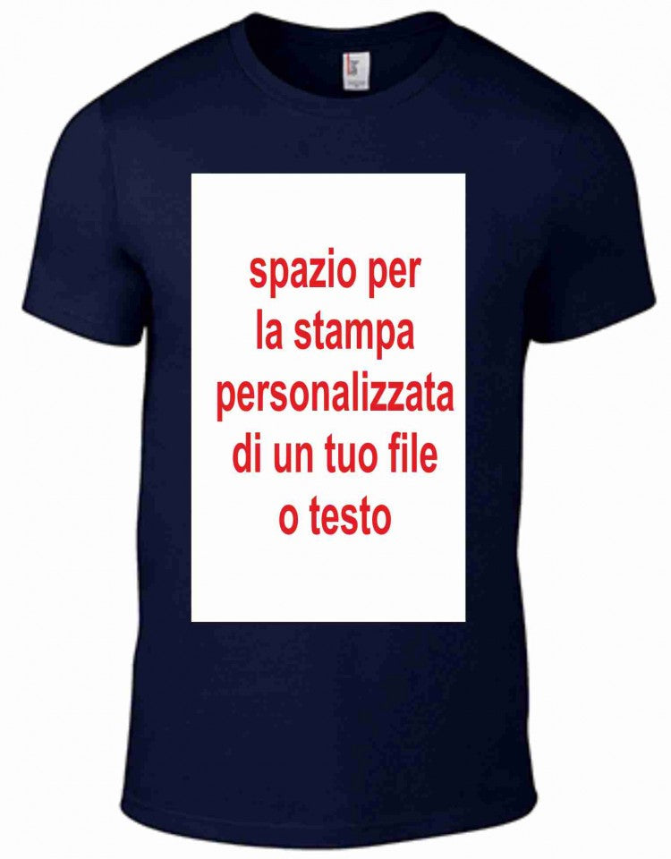 MAGLIETTA IN 100% COTONE VARI COLORI UOMO/DONNA CON STAMPA PERSONALIZZATA
