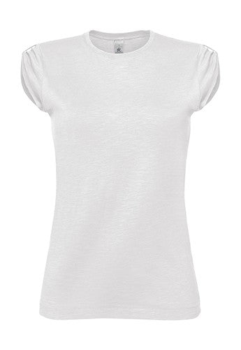 MAGLIETTA IN COTONE FIAMMATO DA DONNA TITOLO B&C