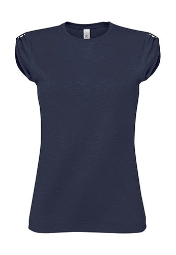 MAGLIETTA IN COTONE FIAMMATO DA DONNA TITOLO B&C