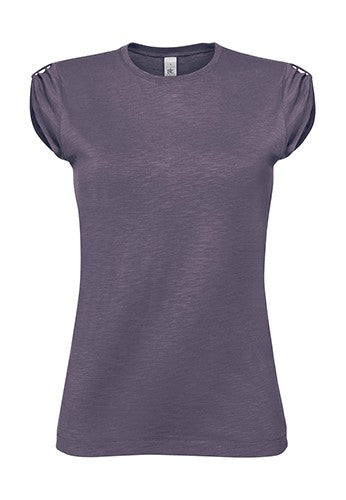 MAGLIETTA IN COTONE FIAMMATO DA DONNA TITOLO B&C
