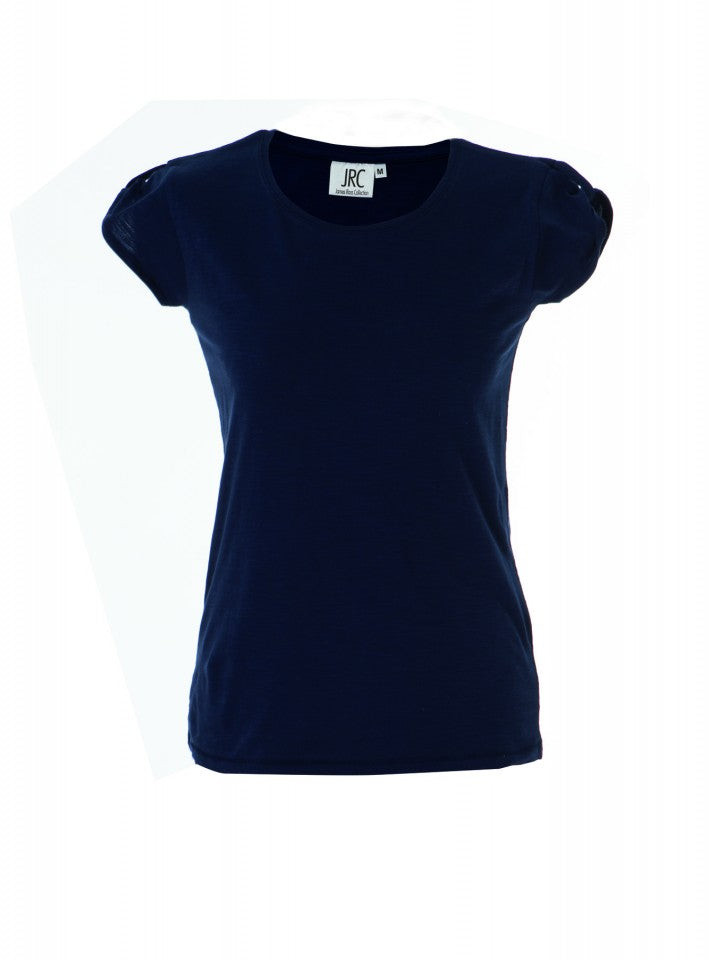 MAGLIETTA IN COTONE FIAMMATO DA DONNA TITOLO PERTH