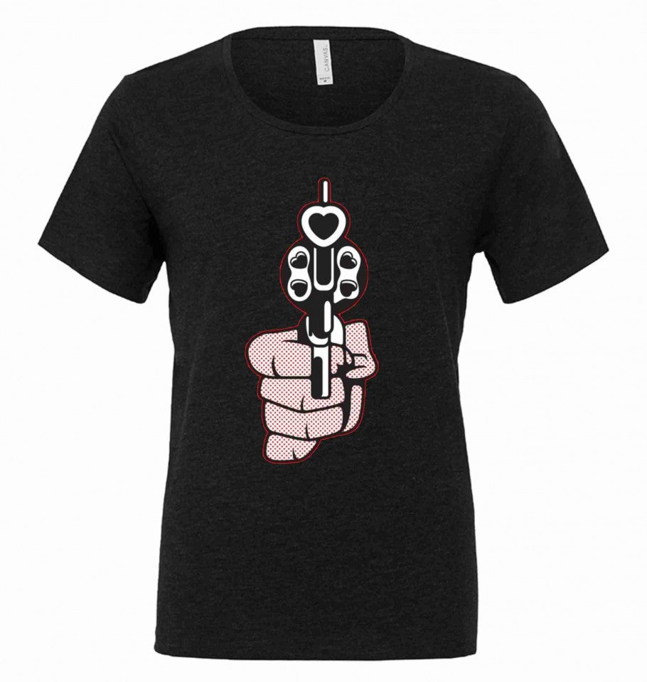 MAGLIETTA NERA 100% COTONE CON MOTIVI NERD
