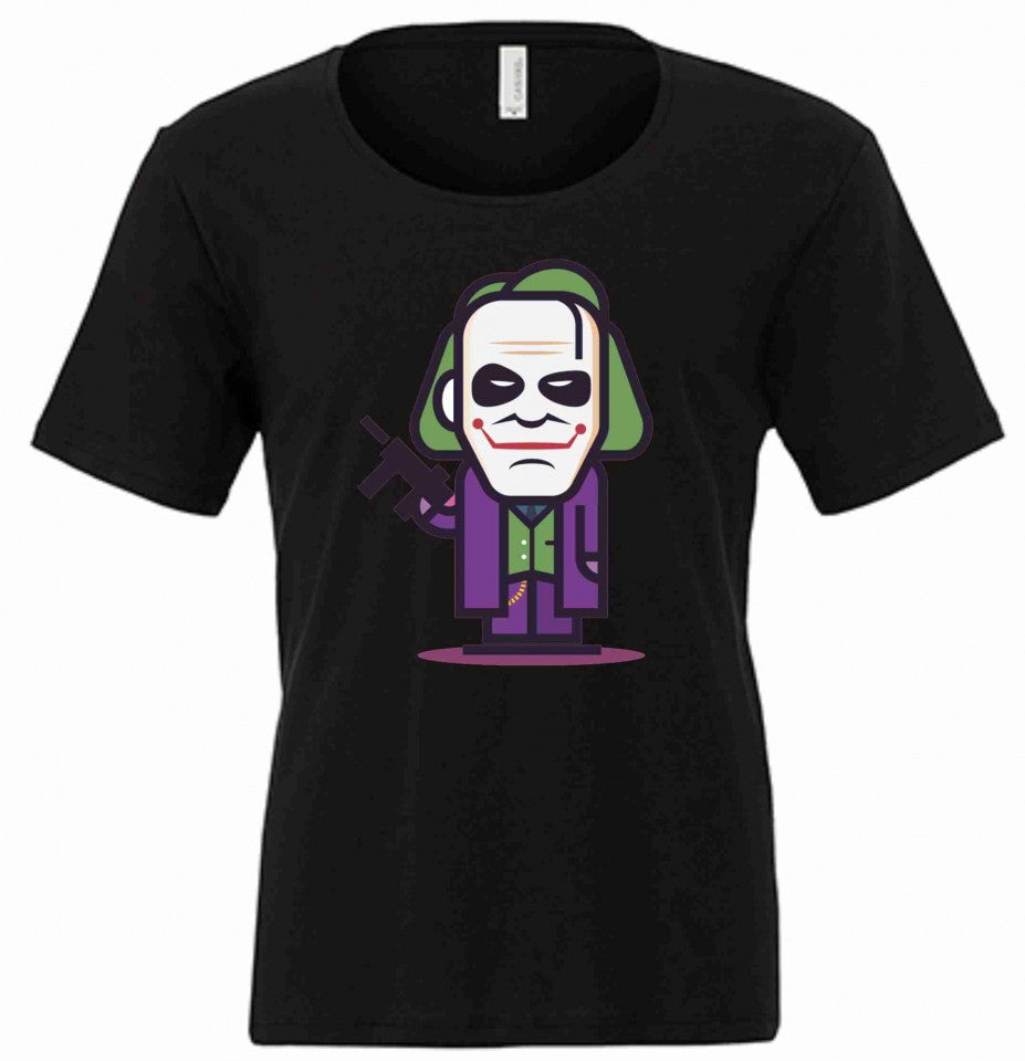 MAGLIETTA NERA 100% COTONE CON MOTIVI NERD