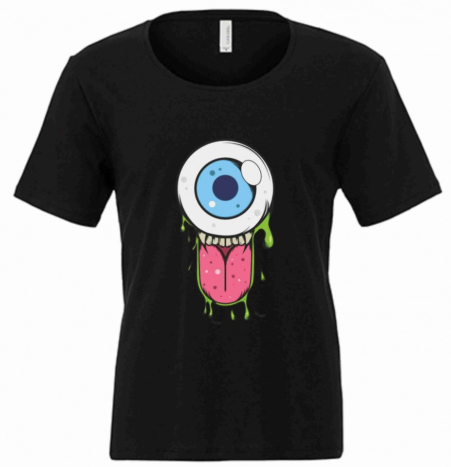MAGLIETTA NERA 100% COTONE CON MOTIVI NERD