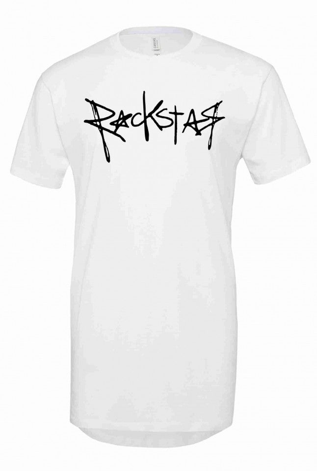 MAGLIETTA NERA 100% COTONE MODELLO LUNGO RAPPER ROCK