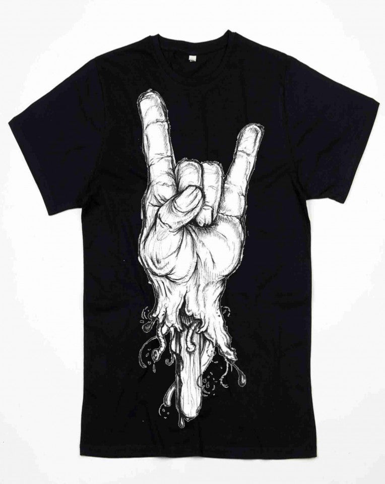 MAGLIETTA NERA 100% COTONE MODELLO LUNGO RAPPER
