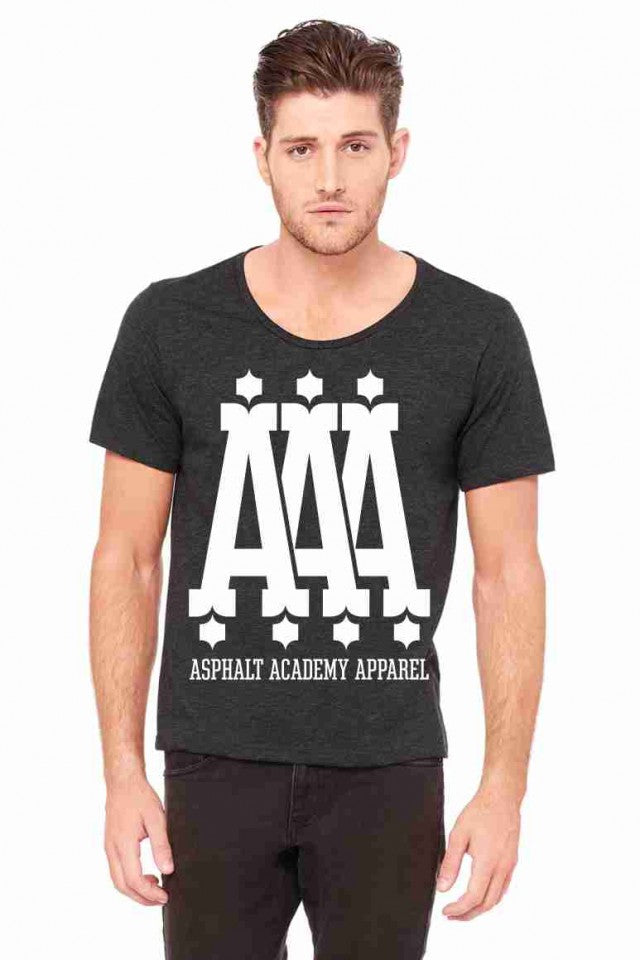 MAGLIETTA NERA 100% COTONE MODELLO RAPPER TITOLO AAA TRIPLE